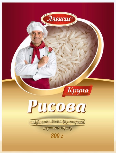 Рис ТМ Алексис пропарений 800г